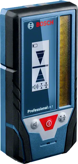 LR 7 Bosch LR 7 laser receiver with display and control buttons.