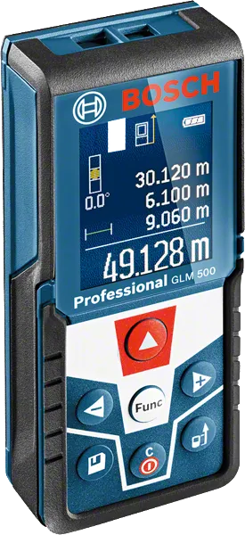 Bosch GLM 500 laser measure with digital display.