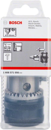 Bosch replacement keyed drill chuck 3-16mm.