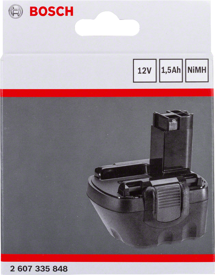 Bosch 12V 1.5Ah NiMH battery pack.