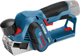 Bosch GHO 12V-20 cordless planer for precise wood shaving.