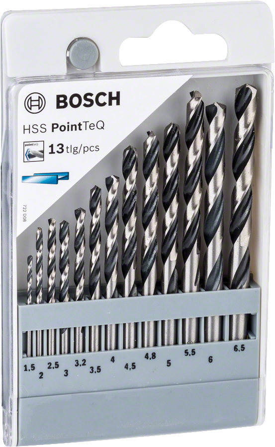 HSS Twist Drill Bit PointTeQ Set, 5Pieces Bosch Professional