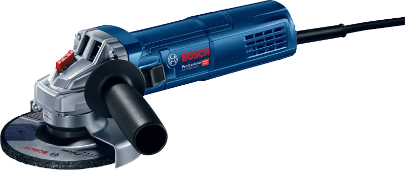 Bosch GWS 900-100S angle grinder with side handle.