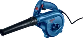 Bosch GBL 800 E blower with dust extraction feature.