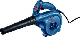 Bosch GBL 800 E blower with dust extraction feature.