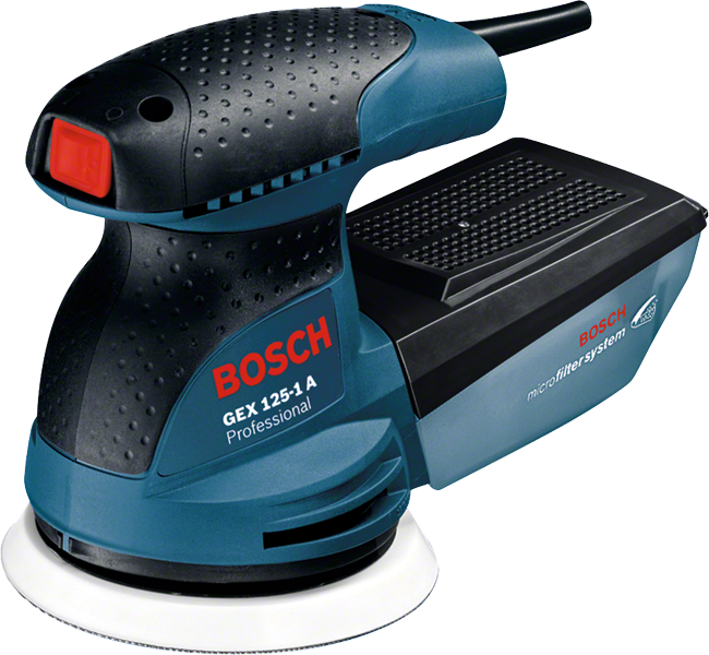 Bosch GEX 125-1 A random orbit sander with 125 mm pad.