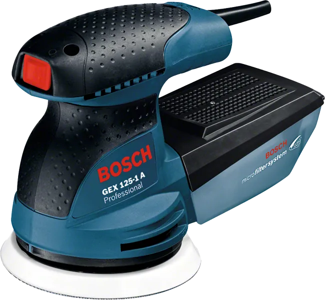 Bosch GEX 125-1 A random orbit sander with 125 mm pad.
