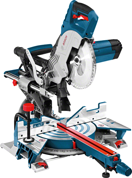 Bosch GCM 8 SJL sliding mitre saw with 216mm blade.