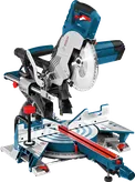 Bosch GCM 8 SJL sliding mitre saw with 216mm blade.