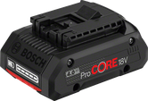 Bosch ProCORE 18V 4.0Ah battery pack.