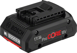 Bosch ProCORE 18V 4.0Ah battery pack.