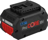 Bosch 18V ProCORE 8.0Ah battery pack.