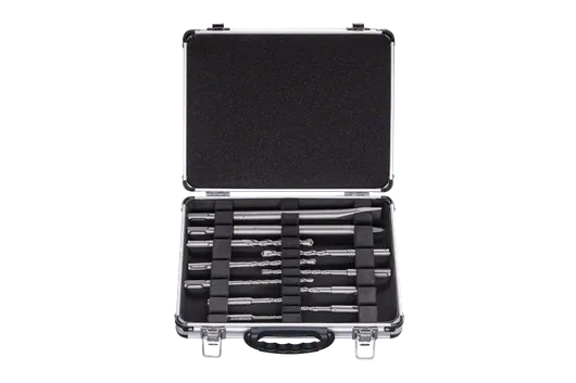 SDS plus-1 and Chisel Mixed Drill Bit Set Bosch 11 pcs SDS plus drill bits set.