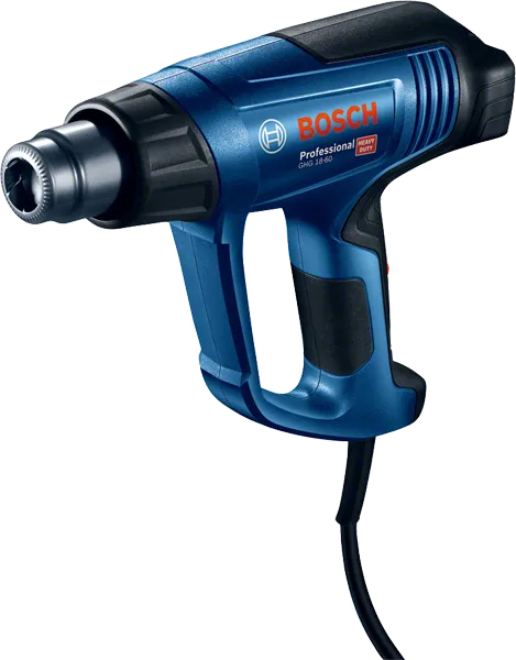 Bosch GHG 18-60 heat gun with adjustable temperature.