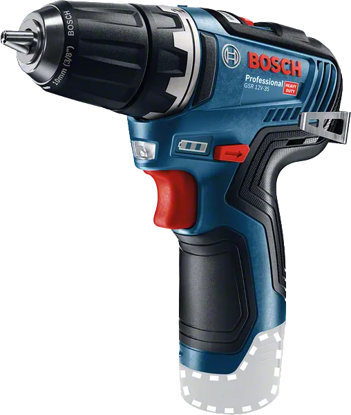 Bosch GSR 12V-35 cordless drill/driver for compact screwdriving.