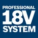 Professional 18V system.