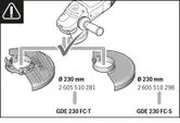 Dust extraction guard assembly