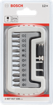Bosch compact 11+1 screwdriver bits set.
