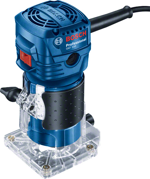 Bosch GKF 550 palm router, 550W compact design.