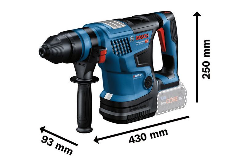 Bosch GBH 18V-34 CF cordless rotary hammer with SDS plus.