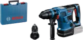 Bosch GBH 18V-34 CF rotary hammer with case and chuck.