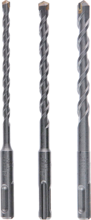 Hammer drill bit SDS plus-1 set 3 pcs Bosch hammer drill bit SDS plus-1 set 3 pcs for masonry.