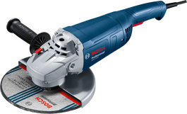 Bosch GWS 2200 angle grinder with side handle.