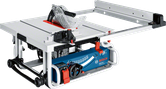 Bosch GTS 10 J table saw with adjustable incline.