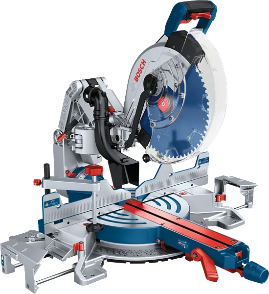 Bosch GCM 18V-305 GDC cordless mitre saw with 305mm blade.