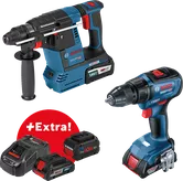 Combo Kit: Cordless Rotary Hammer GBH 18V-26 + Cordless Drill Driver GSR 18V-50 + ProCORE 4.0Ah & 8.0Ah + Fast Charger GAL 1880CV + XL-BOXX