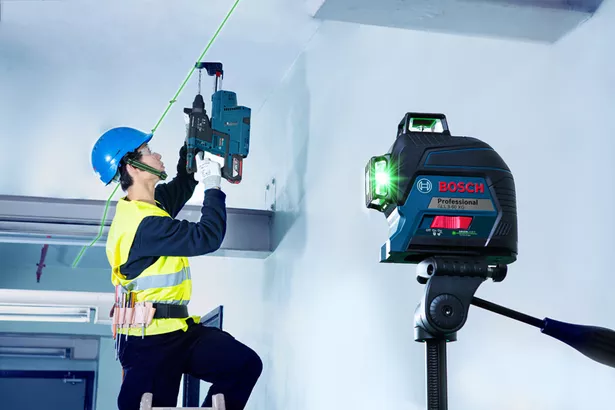 Bosch Laser Level GLL3-60XG 360 Degree High Precision Green Light Level 12  Line Laser Level