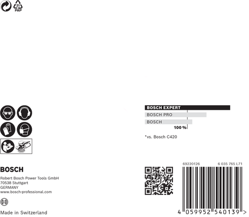 Bosch EXPERT M480 sanding net 125 mm.