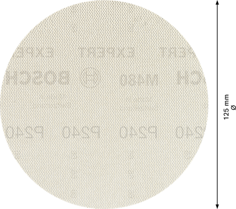 Bosch EXPERT M480 sanding net disc 125mm grit 240.