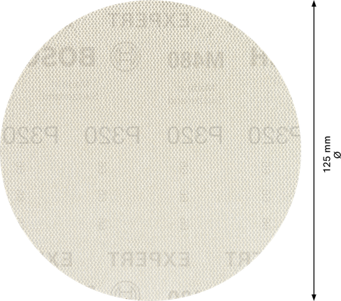 Bosch EXPERT M480 Sanding Net 125mm G320 disc.