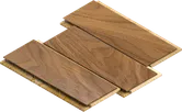 Parquet flooring.