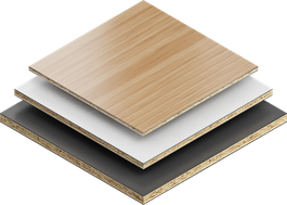 Plastic coated boards