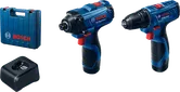 Bosch combo kit GSR 120-LI and GDR 120-LI with case.