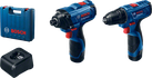 Bosch combo kit GSR 120-LI and GDR 120-LI with case.