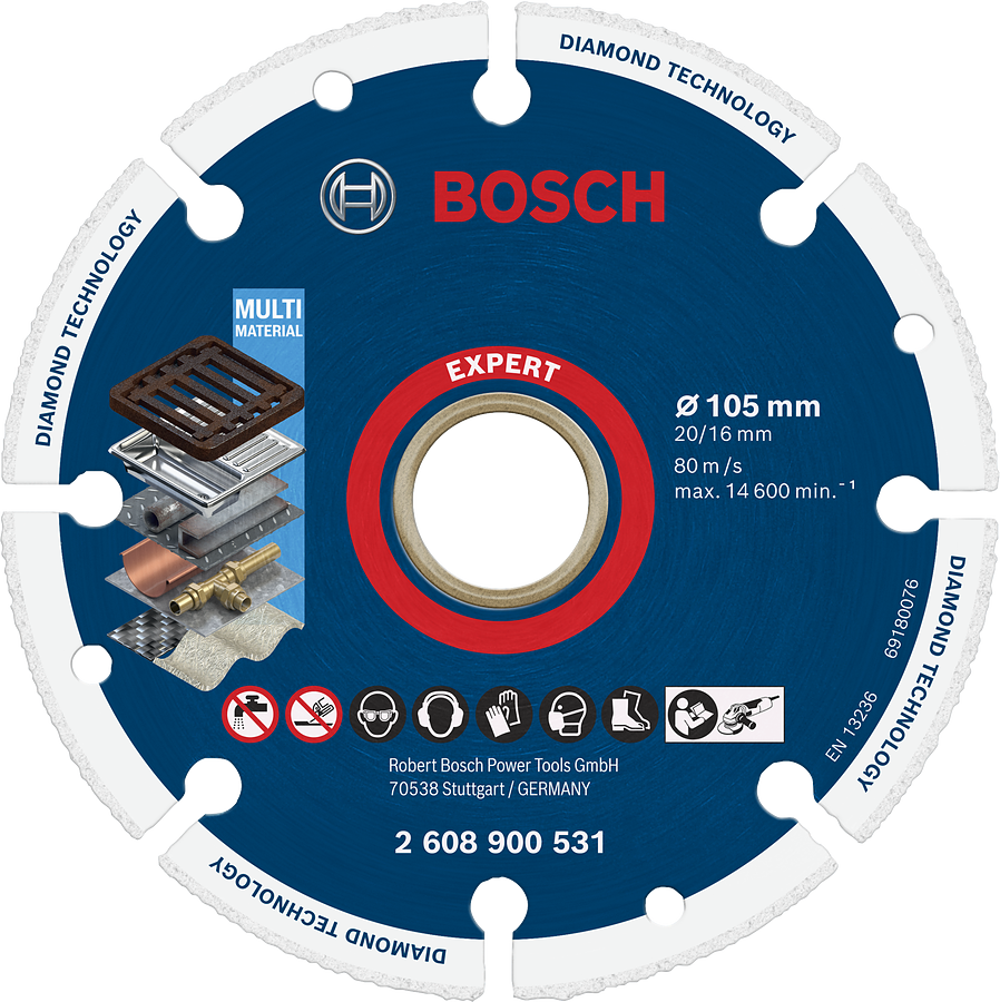 Bosch EXPERT Diamond Metal Wheel Cutting Disc 105 mm.