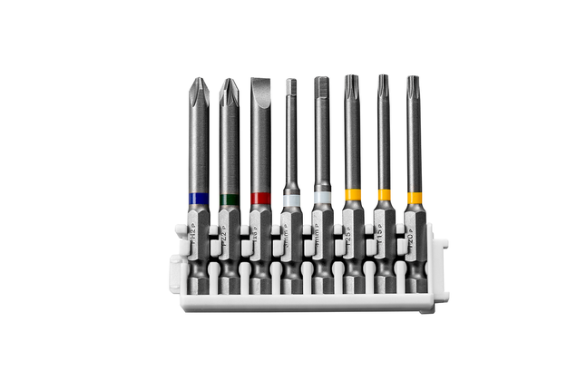 Bosch Pick & Click Extra Hard Screwdriver Bit Pack, 8-piece.
