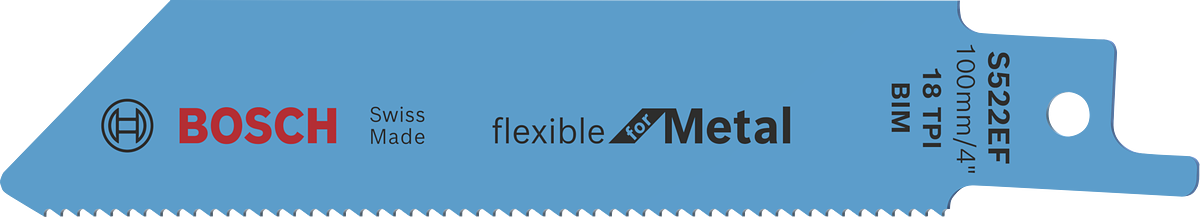 Bosch S522EF flexible metal cutting saw blade.