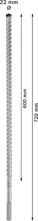 EXPERT SDS max-8X Hammer Drill Bit 22 x 600 x 720 mm EXPERT SDS max-8X Hammer Drill Bit 22 x 600 x 720 mm