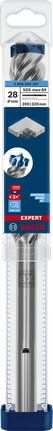 EXPERT SDS max-8X Hammer Drill Bit 28 x 200 x 320 mm EXPERT SDS max-8X Hammer Drill Bit 28 x 200 x 320 mm
