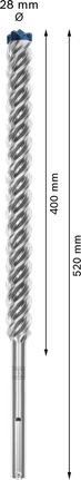 EXPERT SDS max-8X Hammer Drill Bit 28 x 400 x 520 mm EXPERT SDS max-8X Hammer Drill Bit 28 x 400 x 520 mm
