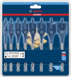 EXPERT Self Cut Speed Spade Bit Sets