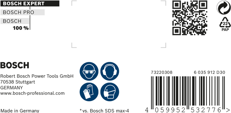 EXPERT SDS max-8X Hammer Drill Bit 12 x 600 x 740 mm EXPERT SDS max-8X Hammer Drill Bit 12 x 600 x 740 mm