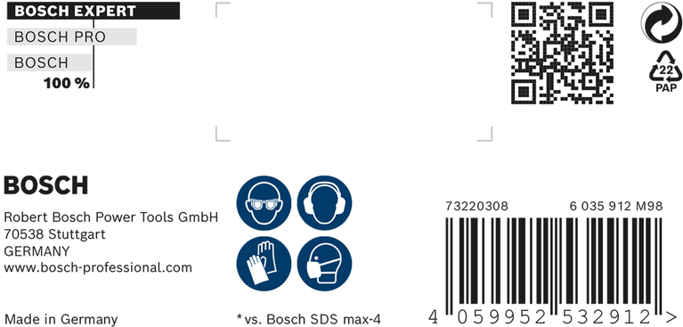 EXPERT SDS max-8X Hammer Drill Bit 16 x 800 x 940 mm EXPERT SDS max-8X Hammer Drill Bit 16 x 800 x 940 mm