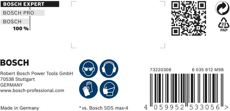 EXPERT SDS max-8X Hammer Drill Bit 20 x 800 x 920 mm EXPERT SDS max-8X Hammer Drill Bit 20 x 800 x 920 mm