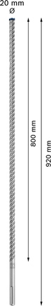 EXPERT SDS max-8X Hammer Drill Bit 20 x 800 x 920 mm EXPERT SDS max-8X Hammer Drill Bit 20 x 800 x 920 mm