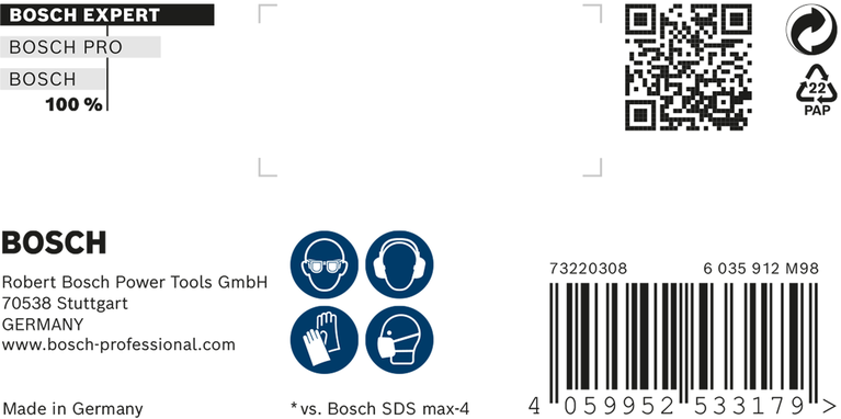 EXPERT SDS max-8X Hammer Drill Bit 25 x 800 x 920 mm EXPERT SDS max-8X Hammer Drill Bit 25 x 800 x 920 mm